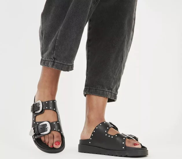 Buckled Leather Sandals